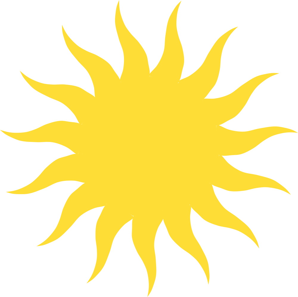 OnlineLabels Clip Art - Blazing Sun